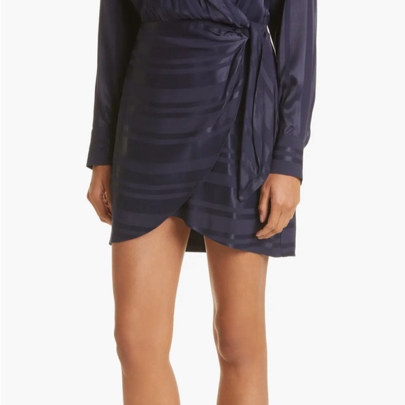 Milly Jordan Striped Satin Dress - Picture 2 of 8